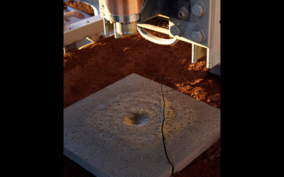 Sintered Basalt Tile Made at PISCES Tested as Launchpad