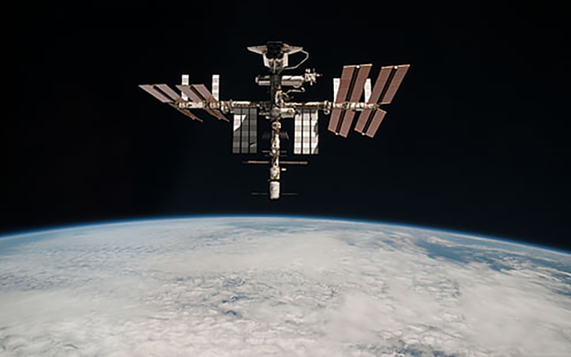 International Space Station orbiting Earth