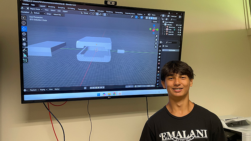 Intern Cory Aukai