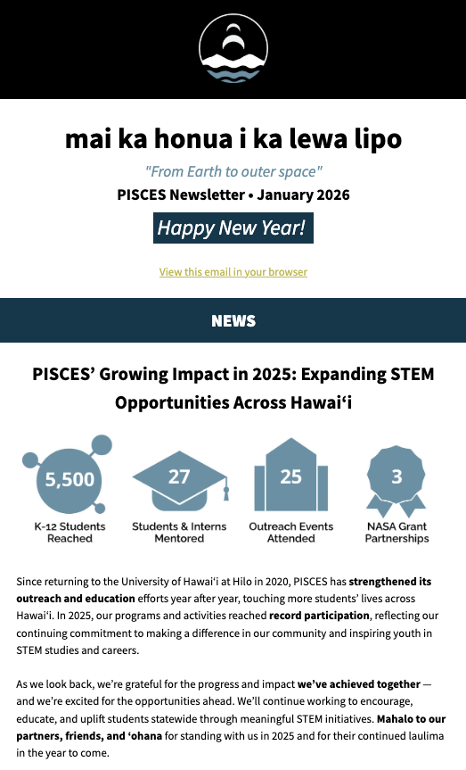 January 2026 newsletter cover